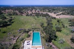 Quinta em Melides com piscina, vista aérea